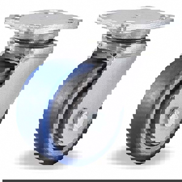 Swivel Top Plate Caster: Polyurethane, 4